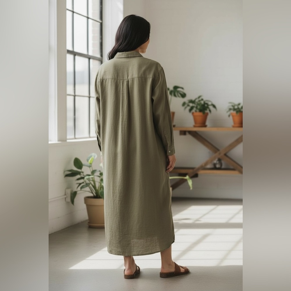 0337 • Universal Thread Women’s Small Maxi Shirtd… - image 2